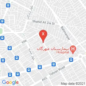 این نقشه، نشانی دکتر علی مهدی زاده متخصص اعصاب و روان (روانپزشکی) در شهر کرمان است. در اینجا آماده پذیرایی، ویزیت، معاینه و ارایه خدمات به شما بیماران گرامی هستند.