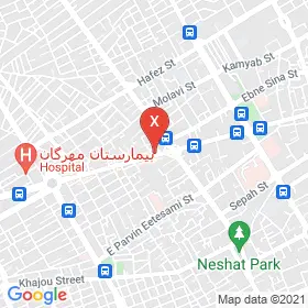 این نقشه، آدرس دکتر سیمین دخت حبیب زاده متخصص داخلی؛ بیماری های کلیه، فشار خون، دیالیز و پیوند کلیه در شهر کرمان است. در اینجا آماده پذیرایی، ویزیت، معاینه و ارایه خدمات به شما بیماران گرامی هستند.